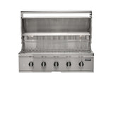 Coyote - CL-Series 42-in 5-Burner Built-In Natural Gas Grill w/ Lift-Assist Hood & Safety Valve - C3CL42NG