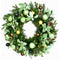 Fraser Hill Farm - 24-In. Prelit Wreath with Pinecones and Metal Ornaments