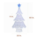 Fraser Hill Farm - 6-Ft. Prelit Iridescent Christmas Tree Decoration with LED Lights