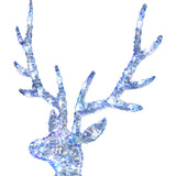 Fraser Hill Farm - 6-Ft. Prelit Iridescent Reindeer Decoration with LED Lights