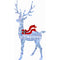 Fraser Hill Farm - 6-Ft. Prelit Iridescent Reindeer Decoration with LED Lights