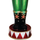 Fraser Hill Farm - 4-Ft. Metallic Nutcracker Statue with LED Lights and Music - Multi