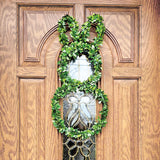 Fraser Hill Farm - 24-inch Boxwood Bunny Wreath - Green, Boxwood