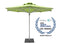 Woodline - 8’ Square Pulley Lift Umbrella, Aluminum/Eucalyptus - Easilift, Pacific, Elegance - EA25SAS