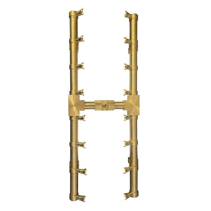 Firegear - 80" x 6.75" Brass Burner Kit - FG-PSBR-H80-NGK