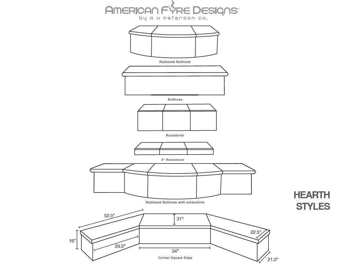 American Fyre Designs - Phoenix 63-Inch Vented Outdoor Gas Fireplace | 017