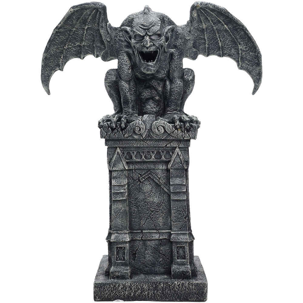 Haunted Hill Farm - 3.2-Ft. Tall Motion-Activated Gargoyle, Premium Halloween Prop - Multi