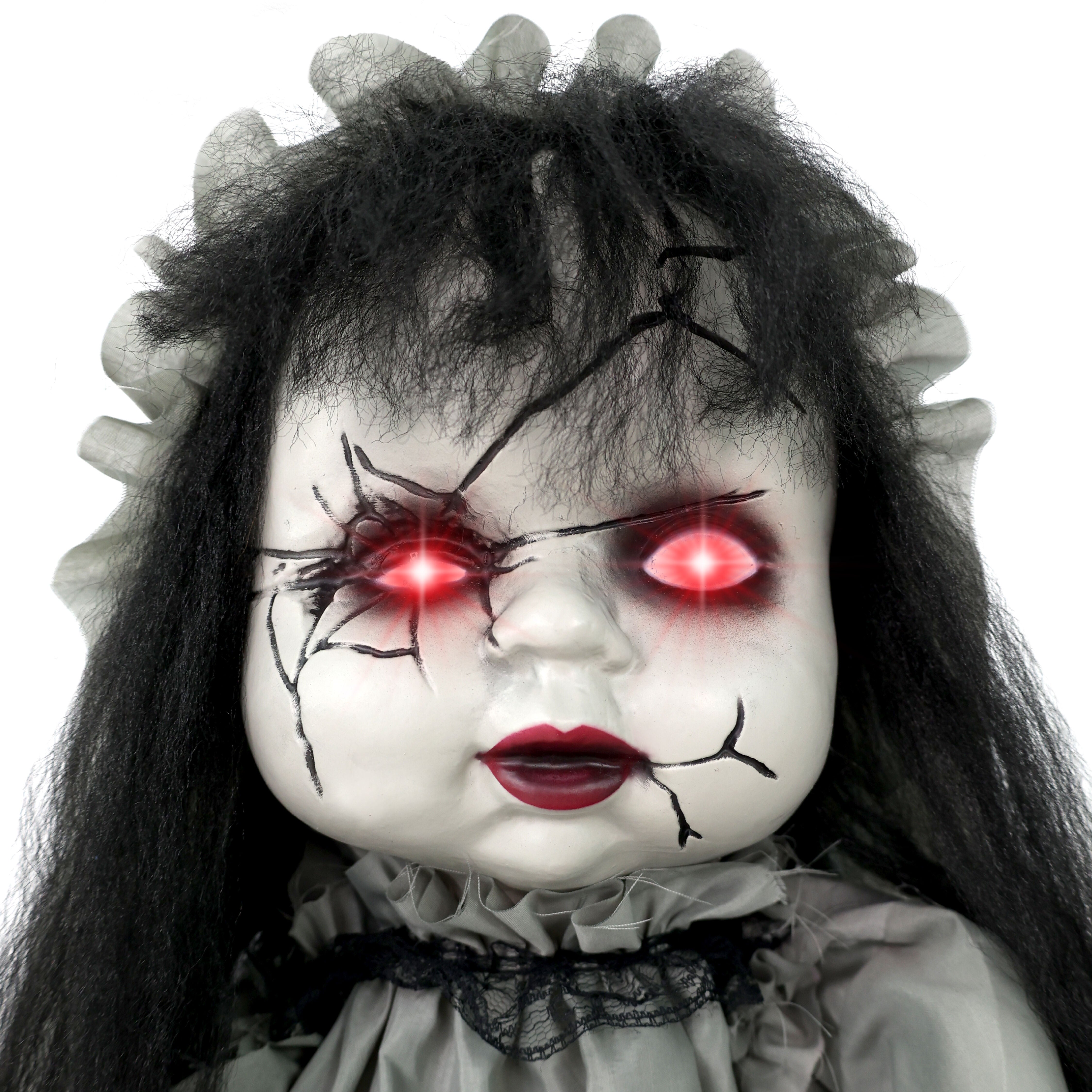 Haunted Hill Farm - Animatronic Haunted Victorian Child Groundbreaker with Lights and Sound, Indoor/Covered Outdoor Halloween Decoration - Multi