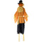 Haunted Hill Farm - Life-Size Animatronic Pumpkin Scarecrow with Lights and Sound, Indoor or Covered Outdoor Halloween Decoration - Orange