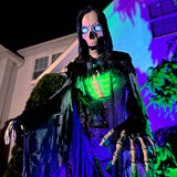 Haunted Hill Farm - 10-Ft. Tall Motion-Activated Towering Reaper, Premium Talking Halloween Animatronic - Multi