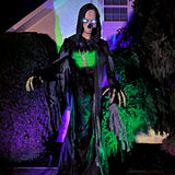 Haunted Hill Farm - 10-Ft. Tall Motion-Activated Towering Reaper, Premium Talking Halloween Animatronic - Multi