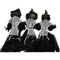 Haunted Hill Farm - Light-Up Witch Trio on Stakes, Halloween Lawn Decoration - Multi