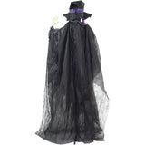 Haunted Hill Farm - Life-Size Witch Prop with Lights and Sound, Indoor/Covered Outdoor Halloween Decoration - Multi