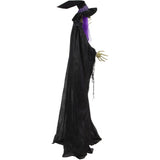 Haunted Hill Farm - Life-Size Witch Prop with Lights and Sound, Indoor/Covered Outdoor Halloween Decoration - Multi