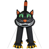 Haunted Hill Farm - 10-ft. Prelit Inflatable Black Cat - Black