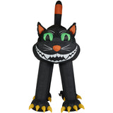 Haunted Hill Farm - 10-ft. Prelit Inflatable Black Cat - Black