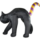 Haunted Hill Farm - 9.8-Ft. Tall Inflatable Pre-Lit Black Cat - Black