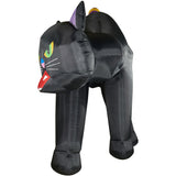 Haunted Hill Farm - 9.8-Ft. Tall Inflatable Pre-Lit Black Cat - Black