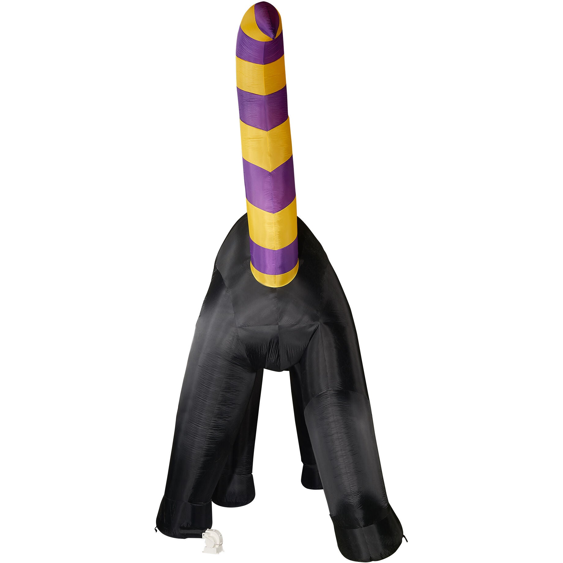 Haunted Hill Farm - 9.8-Ft. Tall Inflatable Pre-Lit Black Cat - Black