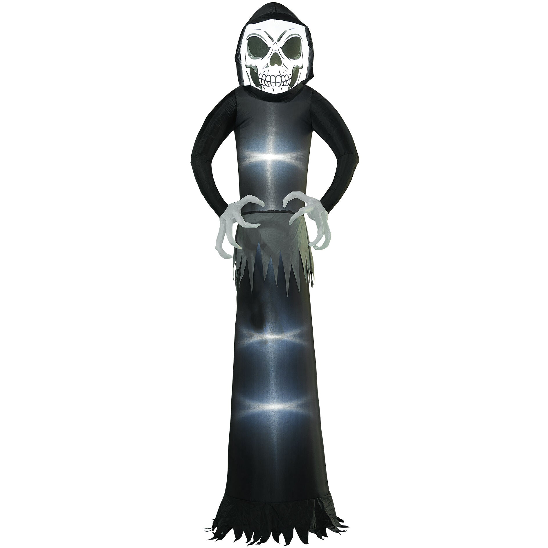 Haunted Hill Farm - 12-ft. Prelit Inflatable Reaper - Black