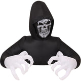 Haunted Hill Farm - 5-ft. Prelit Inflatable Reaper - Black