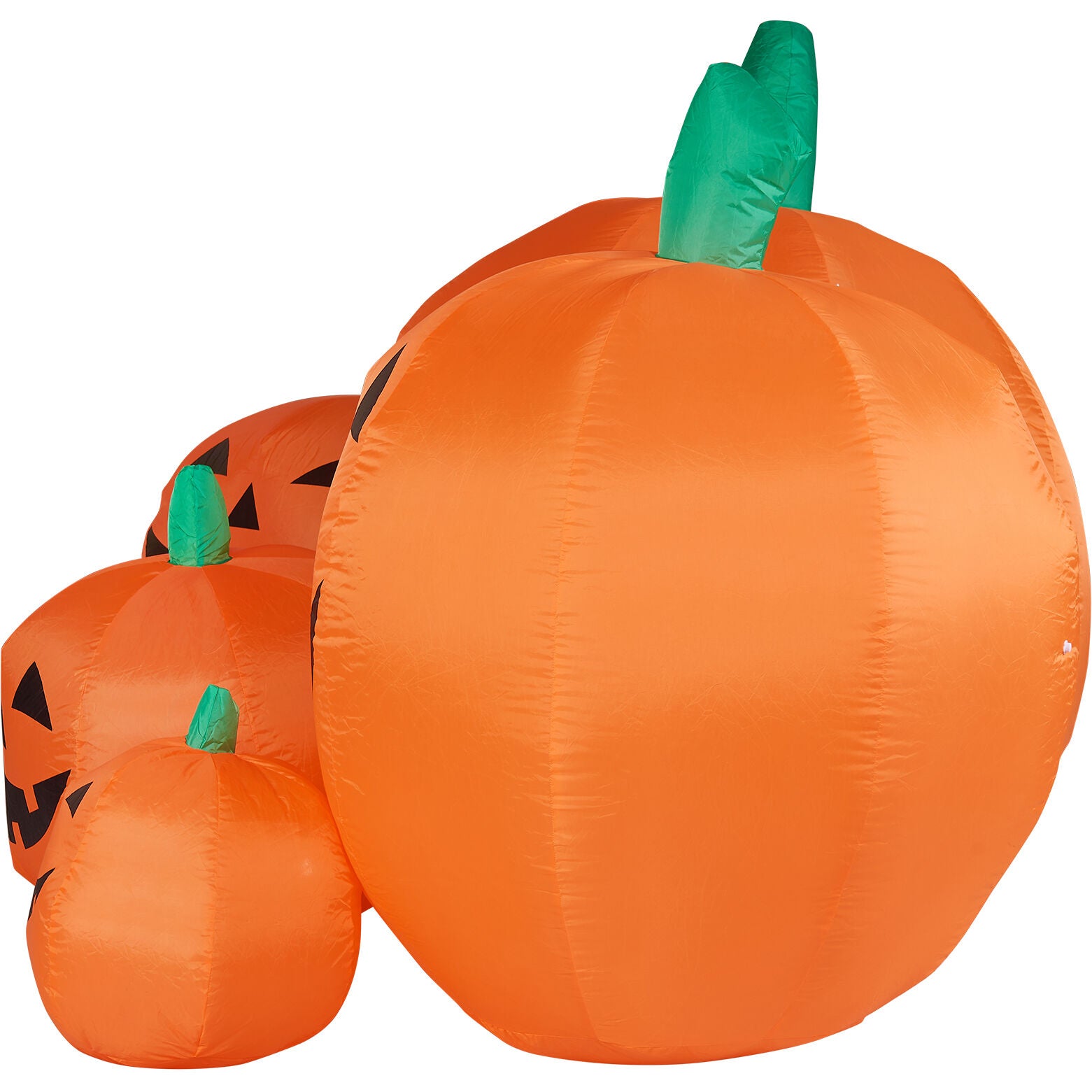 Haunted Hill Farm - 10-Ft. Wide Prelit Inflatable Pumpkin Family - Orange