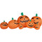 Haunted Hill Farm - 10-Ft. Wide Prelit Inflatable Pumpkin Family - Orange