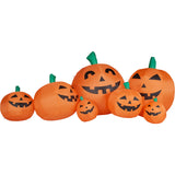 Haunted Hill Farm - 10-Ft. Wide Prelit Inflatable Pumpkin Family - Orange