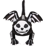 Haunted Hill Farm - 5.9-Ft. Wide Prelit Inflatable Skeleton Cat with Wings - Black