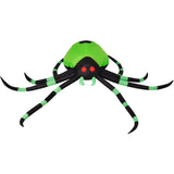 Haunted Hill Farm - 6.5-ft. Wide Prelit Inflatable Spider - Black