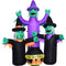 Haunted Hill Farm - 6-Ft. Inflatable Pre-Lit Brewing Witch Trio with Cauldron - Multi