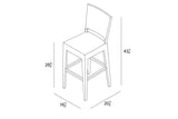 Harmonia Living - District Bar Chair - Frame Only | HL-DIS-TS-BC-NC