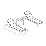 Harmonia Living - Lift 3 Piece Chaise Lounge Set