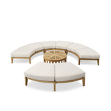 Westminster Teak - Kafelonia 5 piece Backless Sofa Sectional Set - Modern Deep Seating