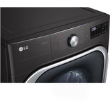 LG - 9.0 CF Mega Capacity Electric Dryer with Sensor Dry, Turbo Steam - DLEX8900B