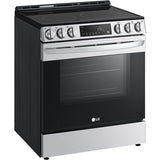 LG - 6.3 CF Electric Single Oven Slide-In Range, Air Fry, ThinQ, Self Clean - LSEL6333F