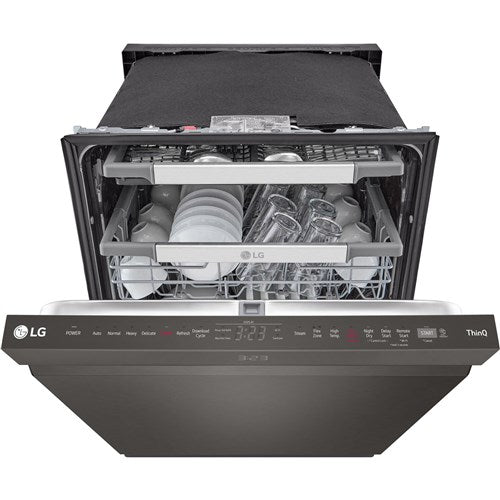LG - 24" Top Control Dishwasher, 42dB, Smart WiFi, QuadWash Pro, Dynamic Dry - LDPH7972D