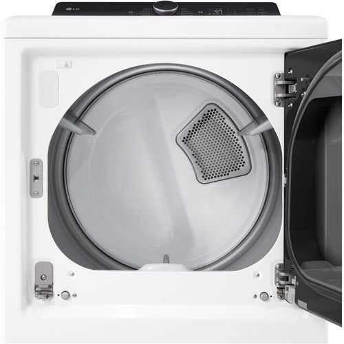 LG - 7.3 CF Electric Dryer, Wi-Fi, Easy Load, AI Sensor Dry - DLE8400WE