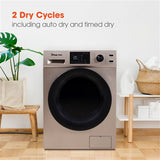 Magic Chef - 2.7 cu. ft. All-in-One Washer & Ventless Dryer Combo - Gold - MCSCWD27G5