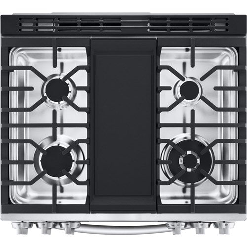 LG - 6.3 CF Dual Fuel Slide-In Range, ProBake Convection InstaView, Air Fry - LSDL6336F