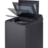 LG - 5.5 CF Top Load Washer, TurboWash 3D, Wi-Fi, Easy Unload, Agitator - WT8405CB