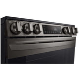 LG - 6.3 CF Electric Single Oven Slide-In Range, Air Fry, ThinQ, Self Clean - LSEL6333D