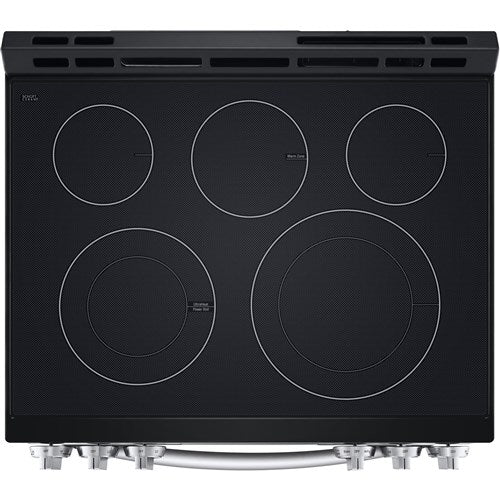 LG - 6.3 CF Electric Single Oven Slide-In Range, Air Fry, ThinQ, Self Clean - LSEL6333F