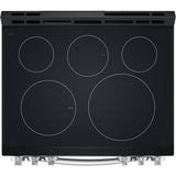 LG - 6.3 CF Electric Single Oven Slide-In Range, Air Fry, ThinQ, Self Clean - LSEL6333F