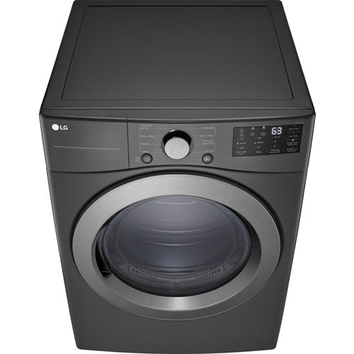 LG - 7.4 CF Ultra Large Capacity Electric Dryer with Sensor Dry, NFC Tag On - DLE3470M