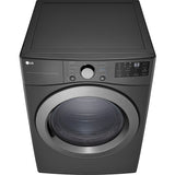 LG - 7.4 CF Ultra Large Capacity Electric Dryer with Sensor Dry, NFC Tag On - DLE3470M