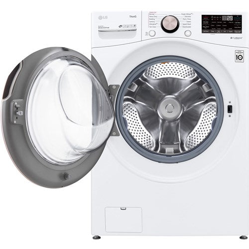LG - 4.5 CF Front Load Washer (WM4000HWA) & 7.4 CF Gas Dryer (DLGX4001W) - WM4000HWA-G-KIT