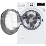 LG - 4.5 CF Front Load Washer (WM4000HWA) & 7.4 CF Gas Dryer (DLGX4001W) - WM4000HWA-G-KIT