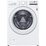 LG - 4.5 CF Front Load Washer (WM3400CW) & 7.4 CF Electric Dryer (DLE3400W) - WM3400CW-E-KIT