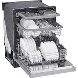 LG - 24" Front Control Dishwasher, 48 dBA, QuadWash, EasyRack Plus, 3rd Rack - LDFN4542S